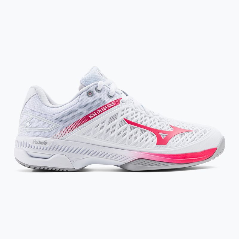 Pantofi de tenis pentru femei Mizuno Wave Exceed Tour 4 CC alb 61GA207164 2