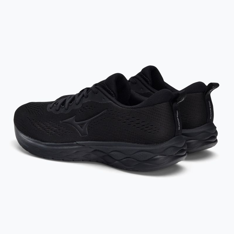Încălțăminte de alergat pentru bărbați Mizuno Wave Revolt neagră J1GC211411 3