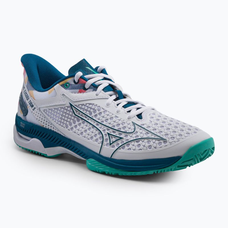 Pantofi de tenis pentru bărbați Mizuno Wave Exceed Tour 5CC alb 61GC2274