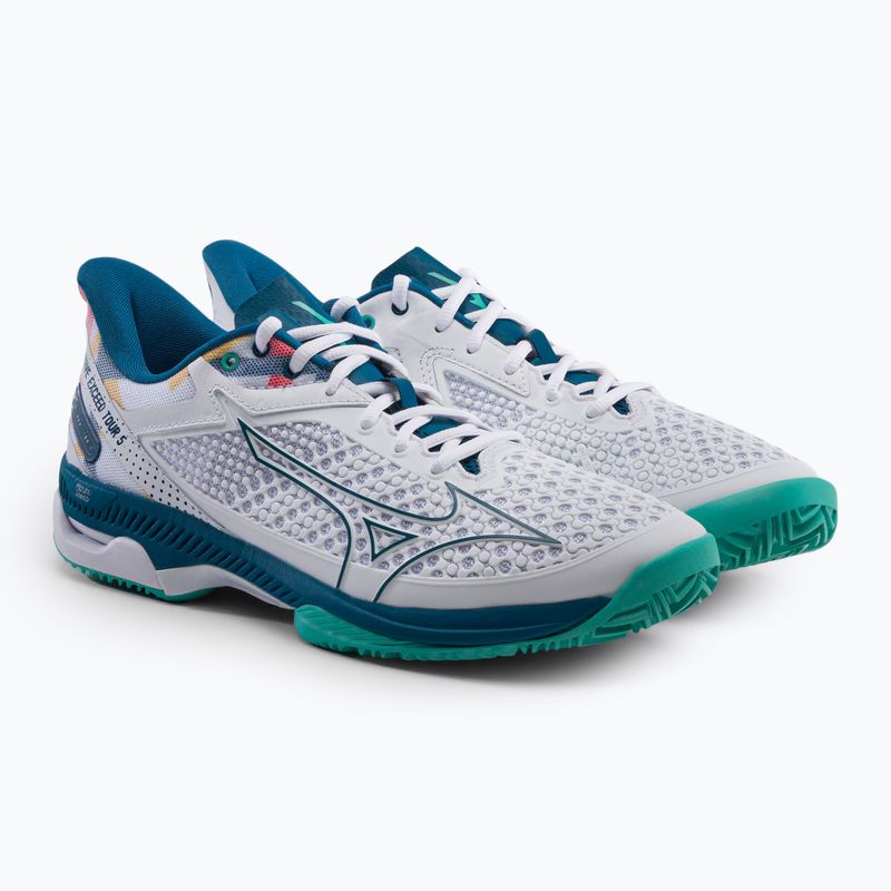 Pantofi de tenis pentru bărbați Mizuno Wave Exceed Tour 5CC alb 61GC2274 5