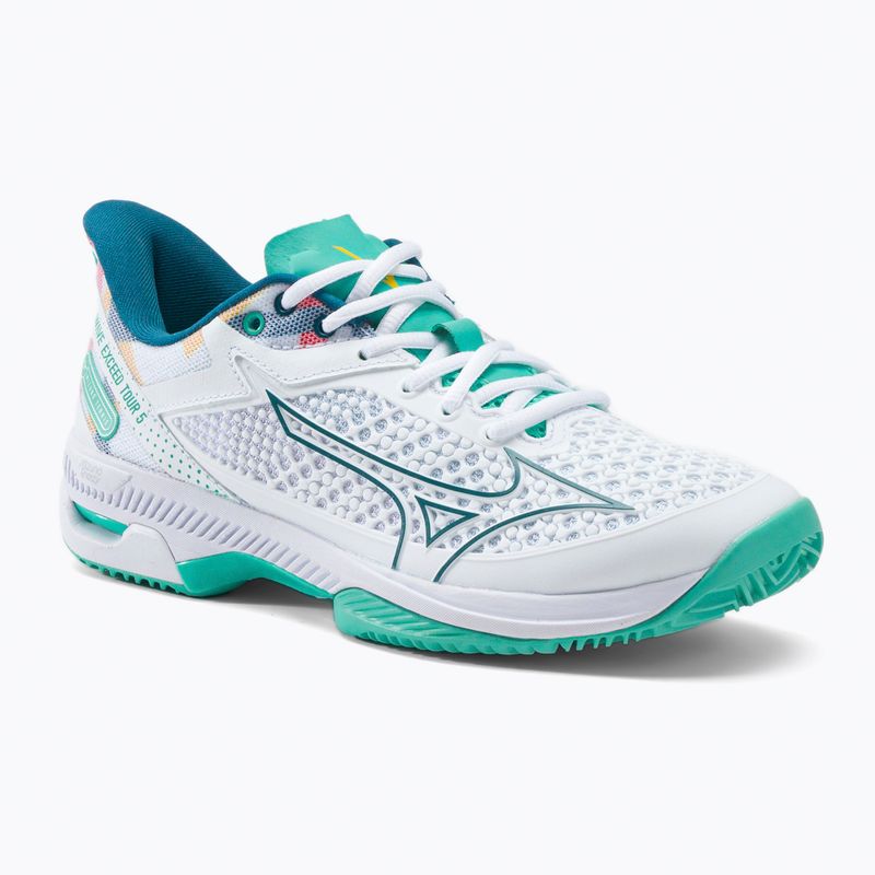 Pantofi de tenis pentru femei Mizuno Wave Exceed Tour 5CC alb 61GC2275