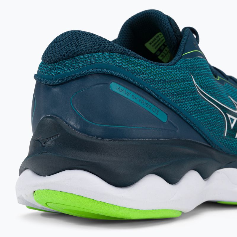 Pantofi de alergare pentru bărbați Mizuno Wave Skyrise 3 albastru J1GC220901 9