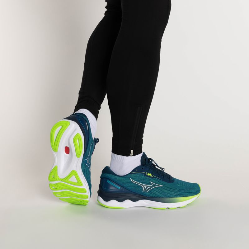 Pantofi de alergare pentru bărbați Mizuno Wave Skyrise 3 albastru J1GC220901 2