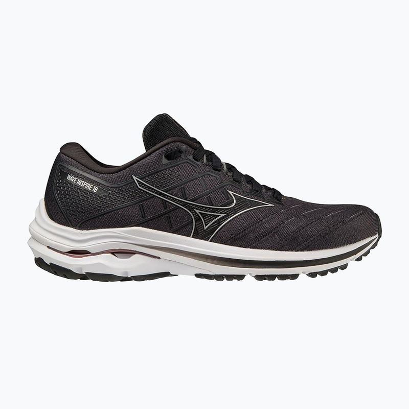 Încălțăminte de alergare pentru bărbați Mizuno Wave Inspire 18 D black/silver/ebony