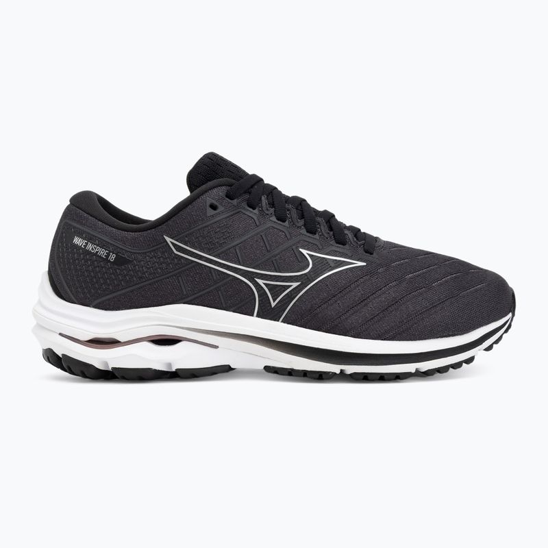 Încălțăminte de alergare pentru bărbați Mizuno Wave Inspire 18 D black/silver/ebony 2