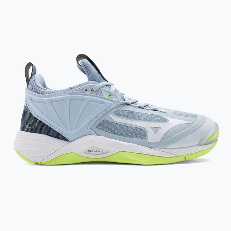 Pantofi de volei pentru bărbați Mizuno Wave Momentum 2 heather/white/neo lime 2