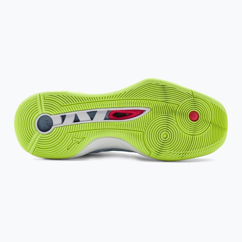 Pantofi de volei pentru bărbați Mizuno Wave Momentum 2 heather/white/neo lime 5