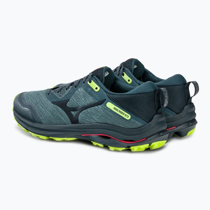 Pantofi de alergare pentru bărbați Mizuno Wave Rider GTX albastru J1GC217924 3