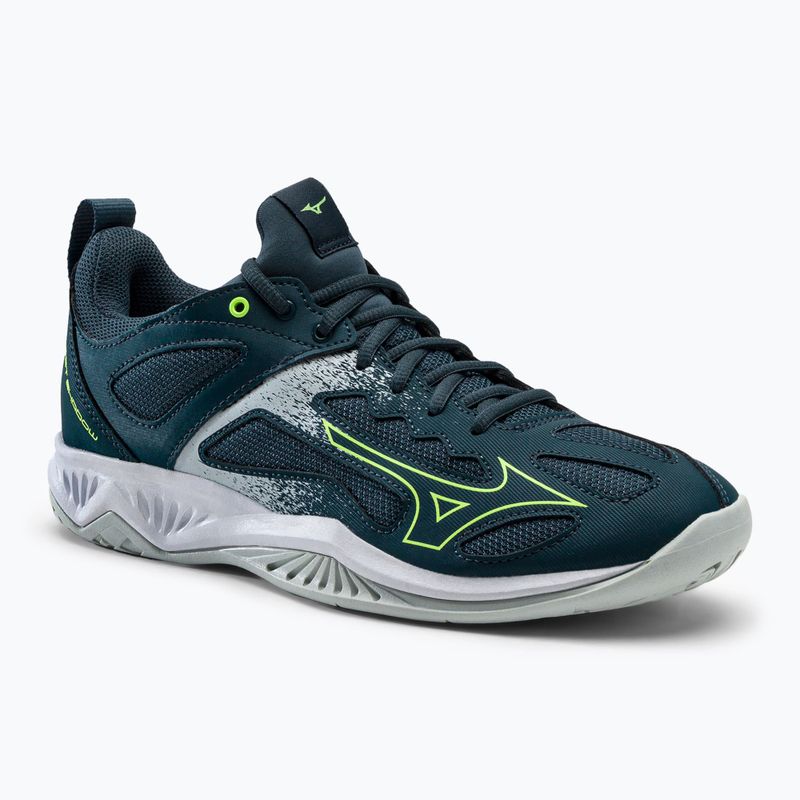 Pantofi de handbal bărbați Mizuno Ghost Shadow verde X1GA218038_39.0/6.0