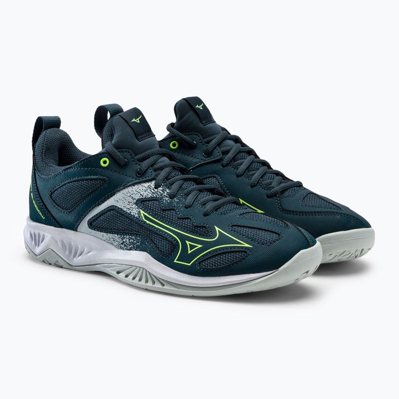 Pantofi de handbal bărbați Mizuno Ghost Shadow verde X1GA218038_39.0/6.0 5