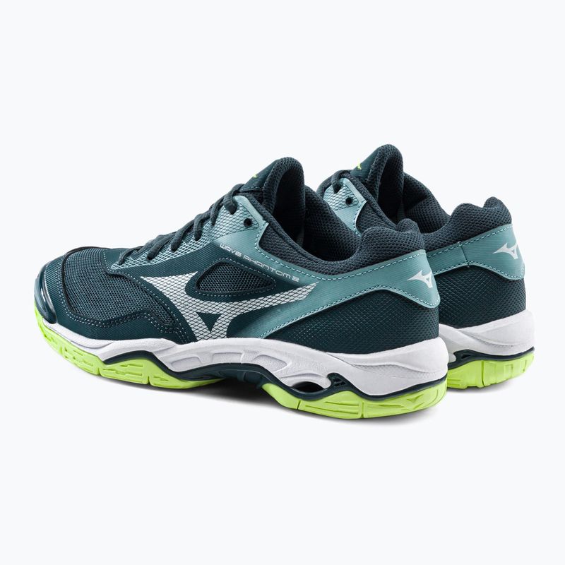 Pantofi de handbal pentru bărbați Mizuno Wave Phantom 2 albastru X1GA20606038 3