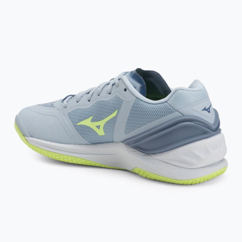 Încălțăminte de handbal pentru femei Mizuno Wave Stealth Neo heather/white/neo lime 3