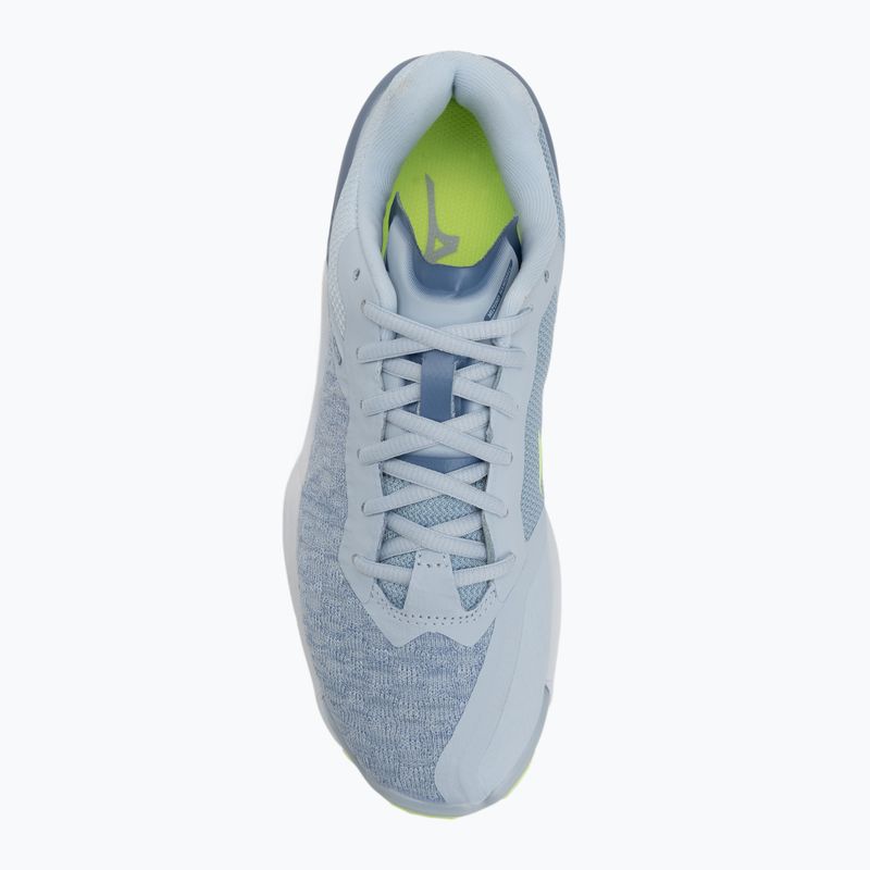 Încălțăminte de handbal pentru femei Mizuno Wave Stealth Neo heather/white/neo lime 5