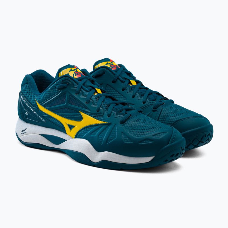Pantofi de tenis pentru bărbați Mizuno Wave Intense Tour 5 AC albastru 61GA190030 5