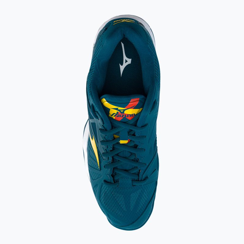 Pantofi de tenis pentru bărbați Mizuno Wave Intense Tour 5 AC albastru 61GA190030 6