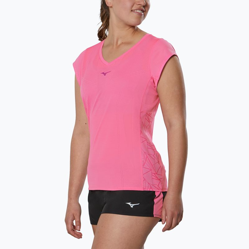 Tricou de alergat pentru femei  Mizuno Aero Tee wild orchid