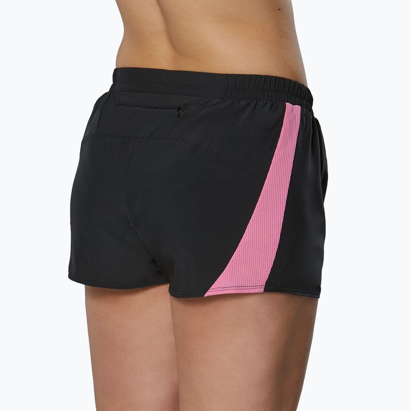 Pantaloni scurți de alergare Mizuno Aero 2.5 black/wild orchid 2