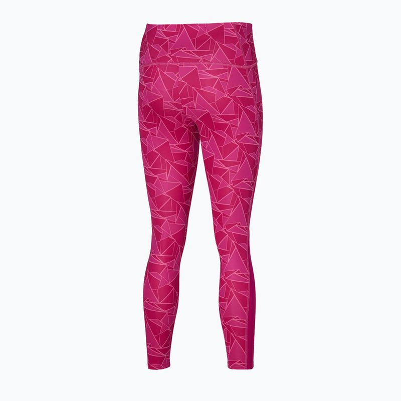 Colanți de alergare pentru femei Mizuno 7/8 Printed pink peacock 2