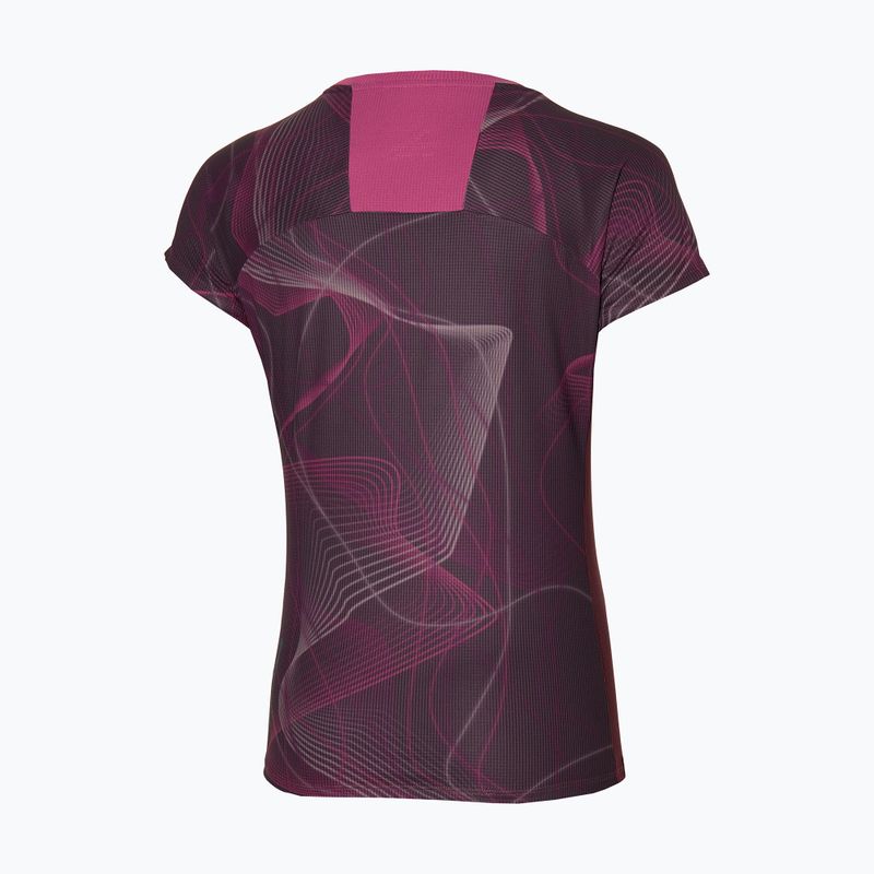 Tricou de alergat pentru femei Mizuno Aero Tee gape wine 2