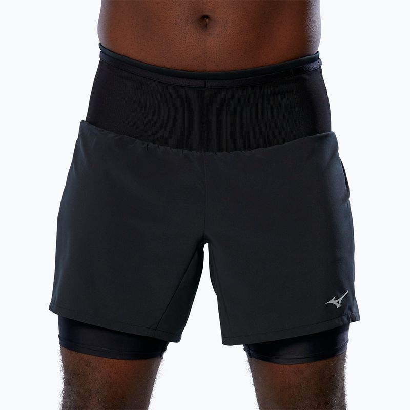 Pantaloni scurți de alergat pentru bărbați Mizuno Multi Pocket 7.5 black 3