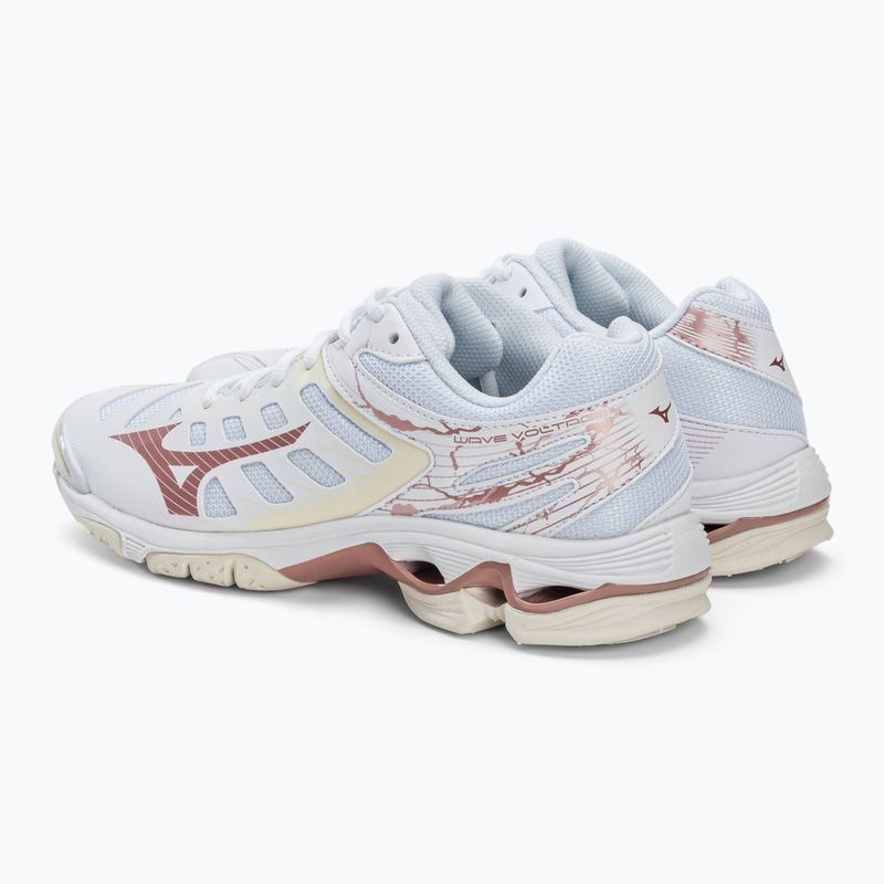 Pantofi de volei pentru femei Mizuno Wave Voltage alb V1GC216036 3