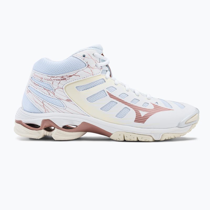 Pantofi de volei pentru femei Mizuno Wave Voltage Mid alb V1GC216536 2