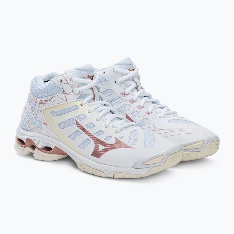 Pantofi de volei pentru femei Mizuno Wave Voltage Mid alb V1GC216536 4