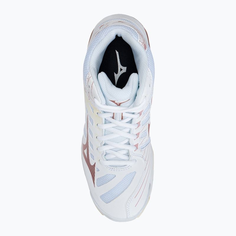Pantofi de volei pentru femei Mizuno Wave Voltage Mid alb V1GC216536 6