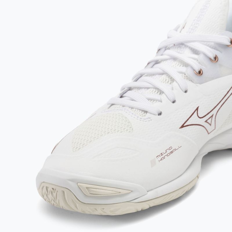 Încălțăminte de handbal pentru femei Mizuno Wave Mirage 4 white/rose/snow white 7
