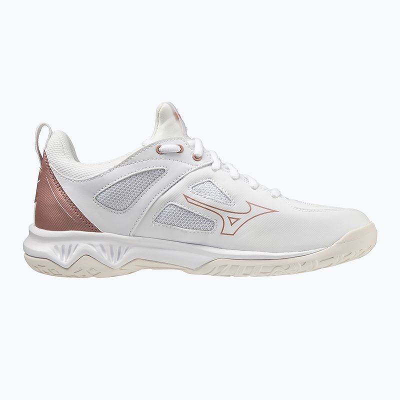 Pantofi de handbal pentru femei Mizuno Ghost Shadow alb 11