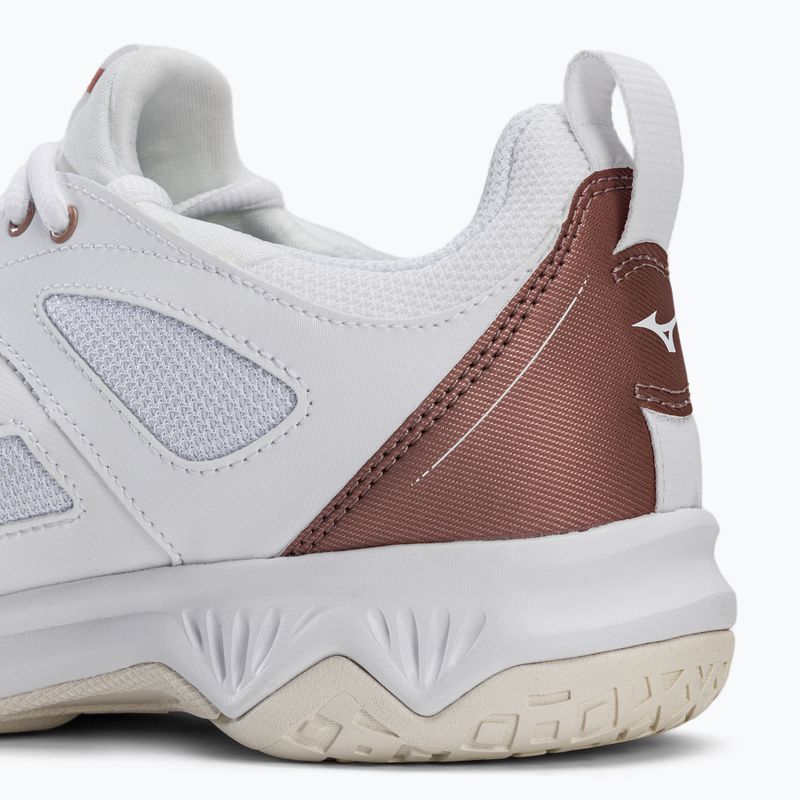 Pantofi de handbal pentru femei Mizuno Ghost Shadow alb 10