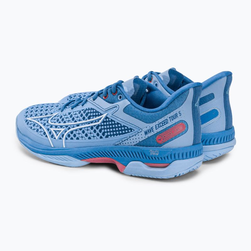 Pantofi de tenis pentru femei Mizuno Wave Exceed Tour 5 AC albastru 61GA227121 3