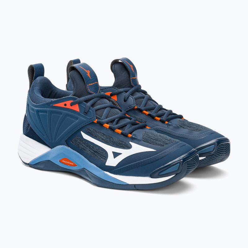 Pantofi de volei pentru bărbați Mizuno Wave Momentum 2 albastru marin V1GA211212 4