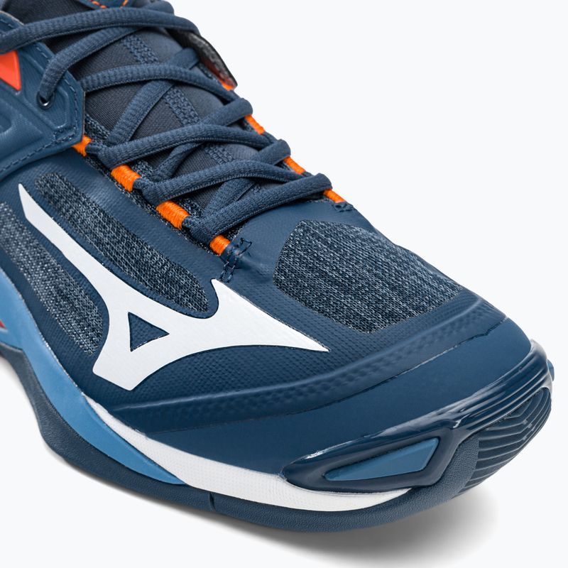 Pantofi de volei pentru bărbați Mizuno Wave Momentum 2 albastru marin V1GA211212 7