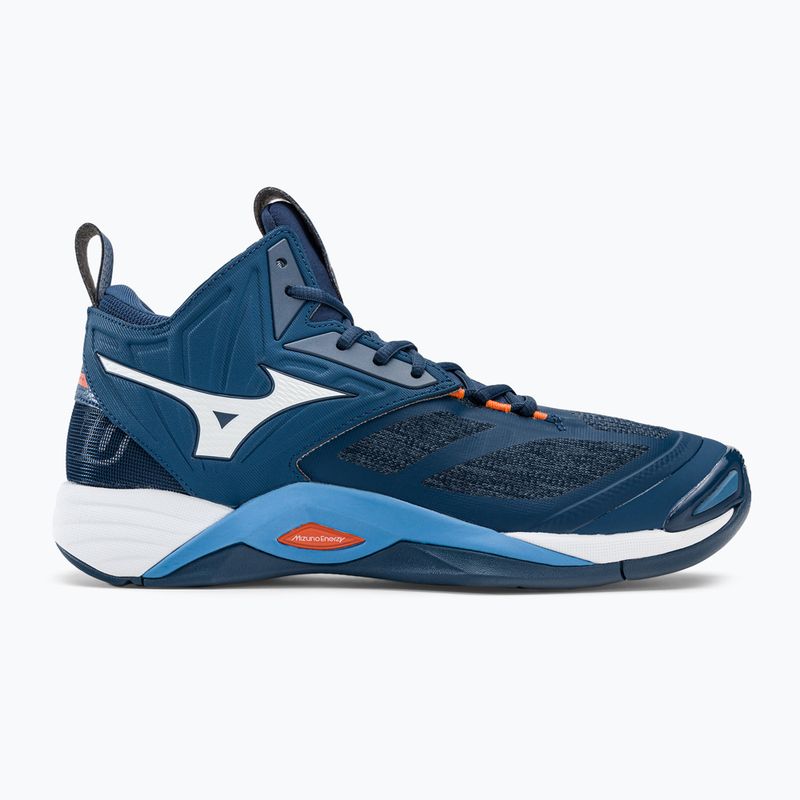 Pantofi de volei pentru bărbați Mizuno Wave Momentum 2 Mid albastru marin V1GA211721 2