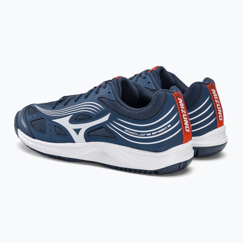 Încălțăminte de volei Mizuno Cyclone Speed 3 albastru-albă V1GA218021 4