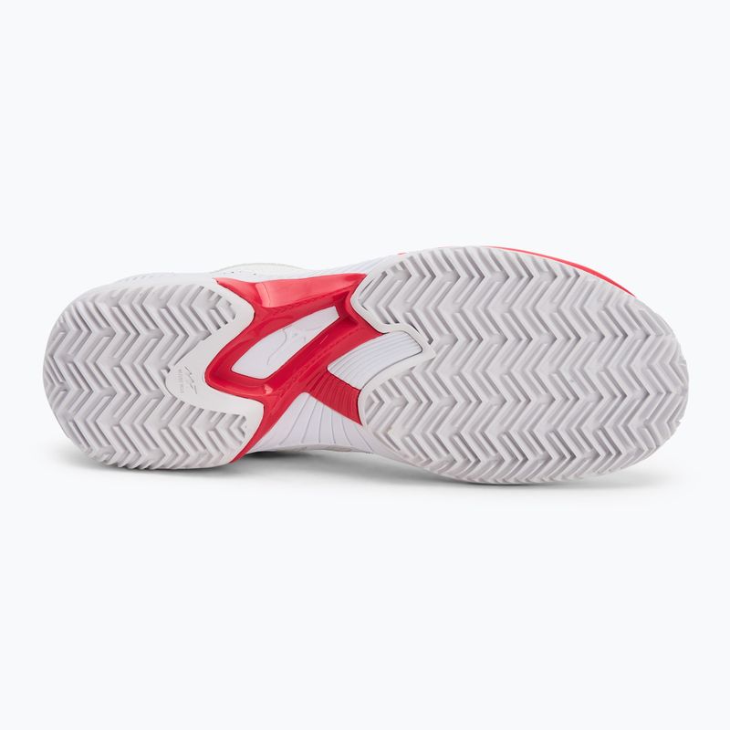 Încălțăminte de tenis pentru femei Mizuno Wave Exceed Tour 5 CC undyed white/quiet shade/opera red 4