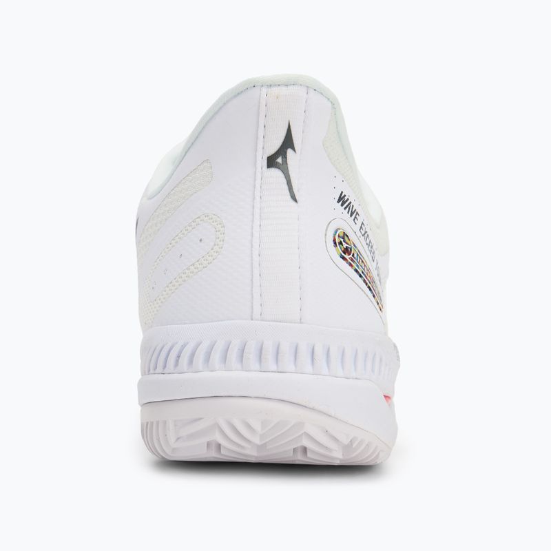 Încălțăminte de tenis pentru femei Mizuno Wave Exceed Tour 5 CC undyed white/quiet shade/opera red 6