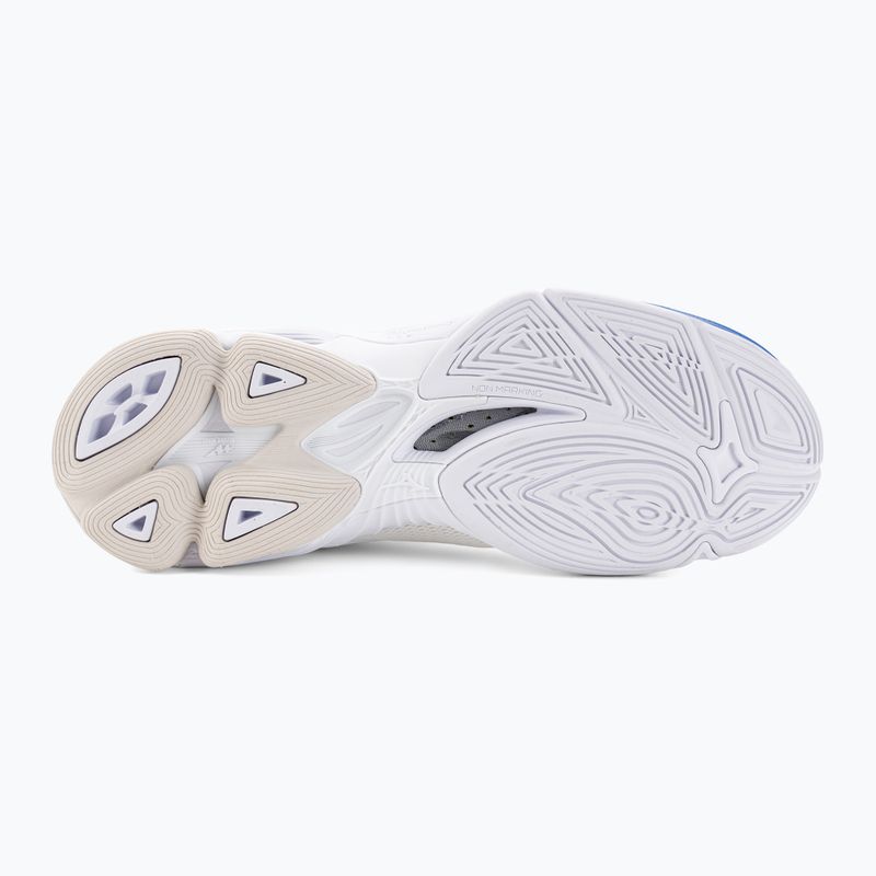 Pantofi de volei pentru bărbați Mizuno Wave Lightning Z7 alb netăiat/albastru de lună/albastru de pace 6