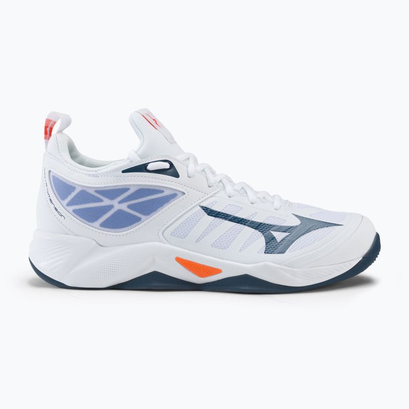 Pantofi de volei pentru bărbați Mizuno Wave Dimension alb V1GA224022 2