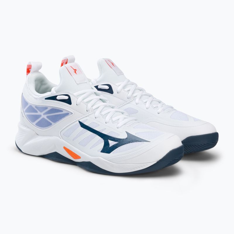 Pantofi de volei pentru bărbați Mizuno Wave Dimension alb V1GA224022 4