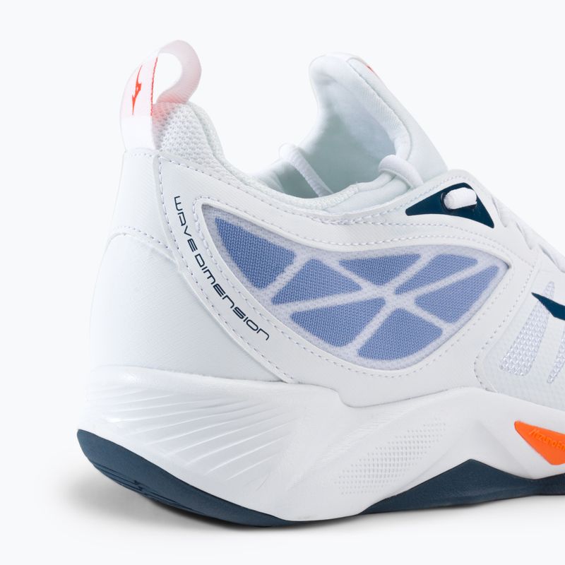 Pantofi de volei pentru bărbați Mizuno Wave Dimension alb V1GA224022 7