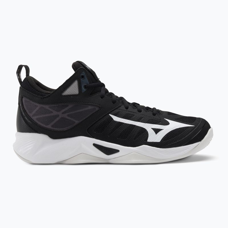Pantofi de volei pentru bărbați Mizuno Wave Dimension Mid negru V1GA224501 2