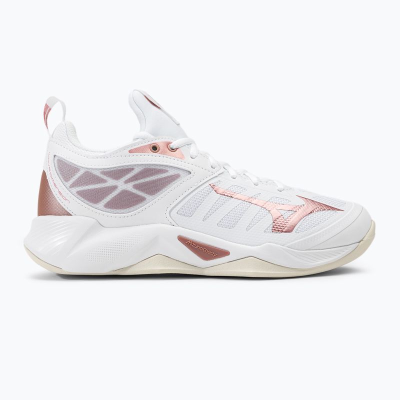 Pantofi de volei pentru femei Mizuno Wave Dimension alb V1GC224036 2