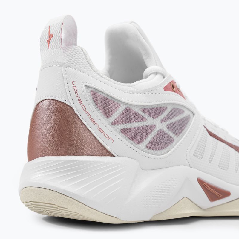 Pantofi de volei pentru femei Mizuno Wave Dimension alb V1GC224036 9