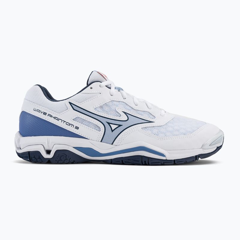 Pantofi de handbal pentru bărbați Mizuno Wave Phantom 3 alb X1GA226022 2