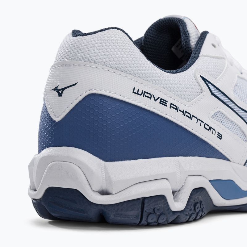 Pantofi de handbal pentru bărbați Mizuno Wave Phantom 3 alb X1GA226022 10