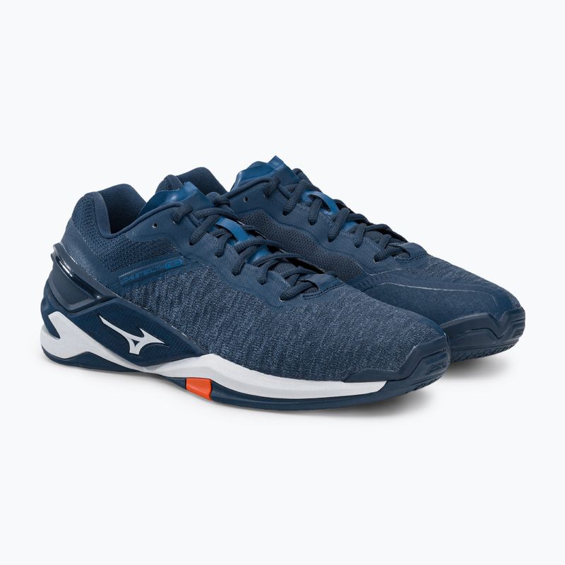 Pantofi de handbal pentru bărbați Mizuno Wave Stealth Neo albastru marin X1GA200021 5