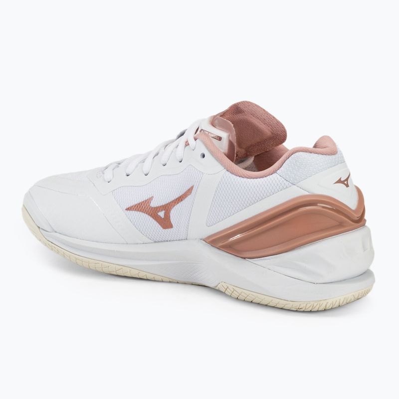 Încălțăminte de handbal pentru femei Mizuno Wave Stealth Neo white/rose/snow white 3