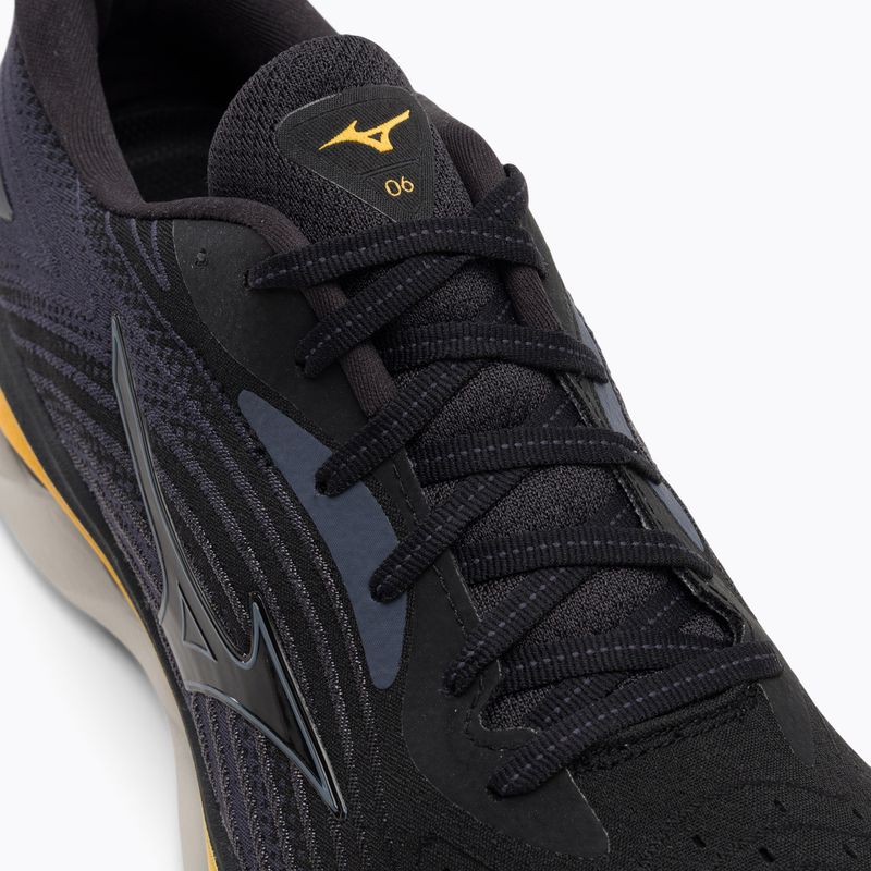 Pantofi de alergare pentru bărbați Mizuno Wave Sky 6 negru/tradewinds/gold fusion 8